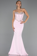 Long Powder Color Evening Dress ABU6327