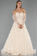 Long Gold Evening Dress ABU5658