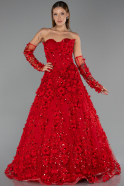 Long Red Evening Dress ABU5658
