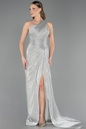 Long Turquoise Chiffon Prom Gown ABU6622