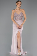 Long Powder Color Evening Dress ABU6599