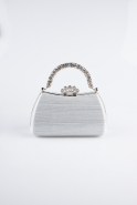 Silver Laser Cut Evening Bag KCL711