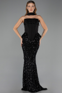 Long Black Mermaid Prom Dress ABU6620