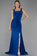 Long Sax Blue Evening Dress ABU6552