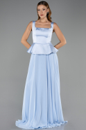 Long Light Blue Chiffon Evening Dress ABU6568