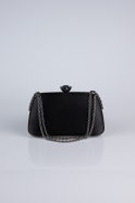 Black Satin Evening Bag SH860