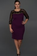 Short Purple Evening Dress AR36817