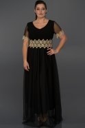 Long Black Plus Size Dress AR36838