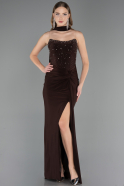 Long Brown Prom Gown ABU6657