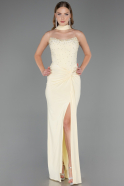 Long Yellow Prom Gown ABU6657