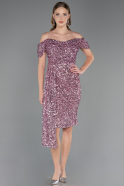 Midi Powder Color Plus Size Cocktail Dress ABK2534