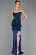 Long Navy Blue Prom Gown ABU6695