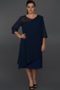 Short Navy Blue Evening Dress ABK049
