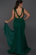 Emerald Green Large Size Evening Dress F1654