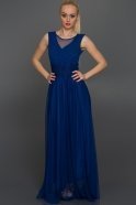 Long Sax Blue Evening Dress AR36824