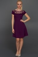 Short Purple Evening Dress AR36866
