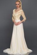 Long White Prom Dress ABU337