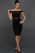 Short Black Evening Dress KR54017