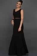 Long Black Evening Dress ABU284