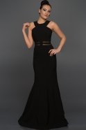 Long Black Evening Dress ABU047