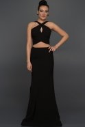 Long Black Evening Dress ABU191