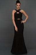Long Black Evening Dress W6007
