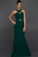 Long Emerald Green Evening Dress W6007