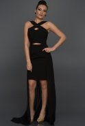 Long Black Evening Dress ABK104
