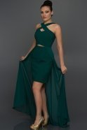 Long Emerald Green Evening Dress ABK104