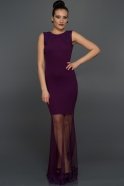 Long Purple Evening Dress AR36826