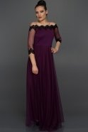 Long Purple Evening Dress ABU260