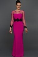 Long Fuchsia Evening Dress ABU556
