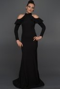 Long Black Evening Dress C7253
