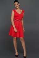 Short Red Evening Dress D9142