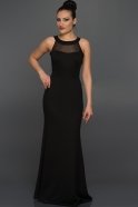 Long Black Evening Dress D9170