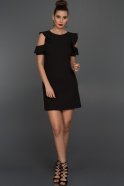 Short Black Evening Dress A60552