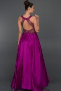Long Fuchsia Evening Dress ABU529