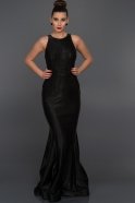 Long Black Evening Dress ABU264