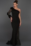 Long Black Evening Dress F2857
