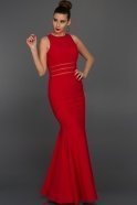 Long Red Evening Dress W6015