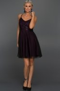 Short Purple Evening Dress AR36858