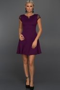 Short Purple Evening Dress AR36867