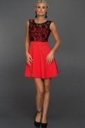 Short Red Evening Dress D9083