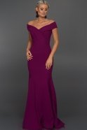 Long Purple Evening Dress ST4010