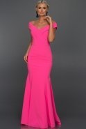 Long Pink Evening Dress ST4010