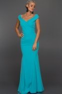 Long Turquoise Evening Dress ST4010