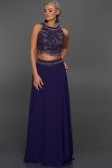 Long Purple Evening Dress ST9090