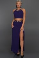 Long Purple Evening Dress ST9091