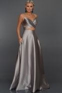 Long Grey Evening Dress ABU131