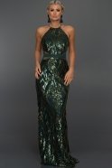 Long Emerald Green Evening Dress ABU005